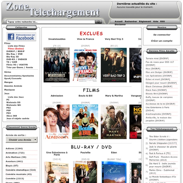 Zone Telechargement - Site de Téléchargement Gratuit