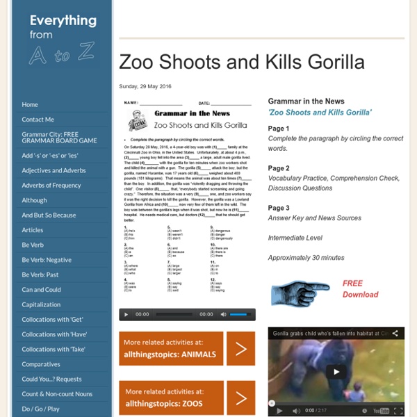 Zoo Shoots and Kills