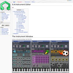 0.4:Instrument Editor - LMMS Wiki
