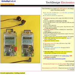 020 - EchoMp3 v1.4 - MMC/SD Card MP3 Player