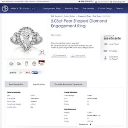 5.03ct Pear Shape Diamond Engagement Anniversary Ring