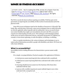 04. What is media access?