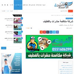 شركة مكافحة حشرات بالقطيف 0551606299