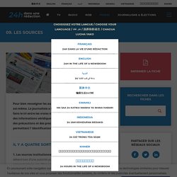 24h dans une rédaction : Les sources