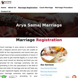 Marriage Registration Same Day