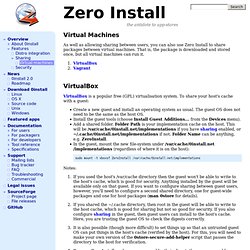 Zero Install: Virtual machines