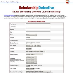 $1,500 Scholarship