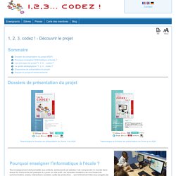 1, 2, 3, codez ! - Découvrir le projet