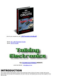 1 - 200 Transistor Circuits