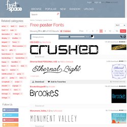 1,262 Free poster fonts (Page 8)