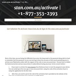 Learn How To Activate Stan