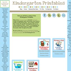 1+1+1=1...Kindergarten Printables