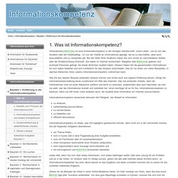 Informationskompetenz - Uni Augsburg