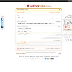 Quanto ci vuole prima di un overflow dell'esponente per wolfram?