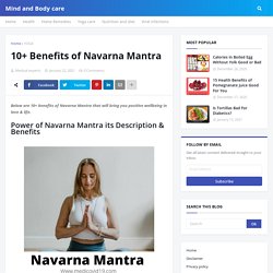 10+ Benefits of Navarna Mantra
