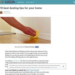 10 best dusting tips for your home