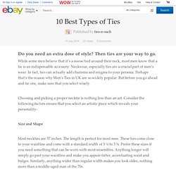 10 Best Types of Ties