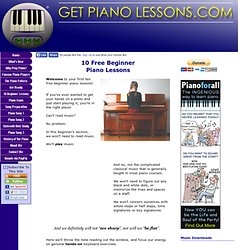 10 Free Beginner Piano Lessons