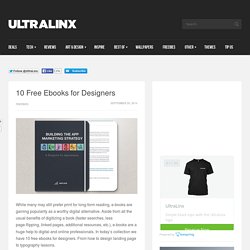 10 Free Ebooks for Designers
