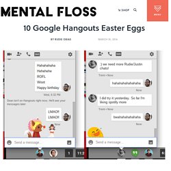 10 Google Hangouts Easter Eggs