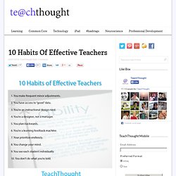10 Habits Of Effective Teachers