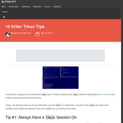 10 Killer Tmux Tips