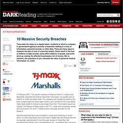 10 Massive Security Breaches