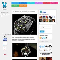 10 montres au design unique