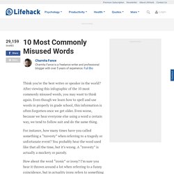 10 Most Commonly Misused Words