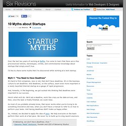 10 Myths about Startups
