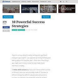 10 Powerful Success Strategies