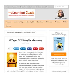 10 Types Of Writing For eLearning