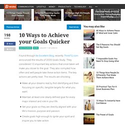 10 Ways to Achieve your Goals Quicker