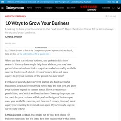 10 Ways to Grow Your Business