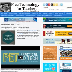 10 Ways to Use Adobe Spark in School