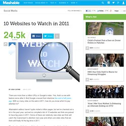 10 Websites to Watch in 2011