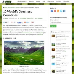 World’s Greenest Countries