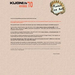 100 ans Kuoni - aide en ligne