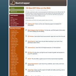 & Blog Archive & 100 Best DIY Sites on the Web - StumbleUpon