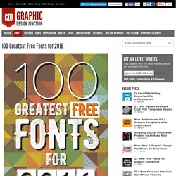100 Greatest Free Fonts for 2016