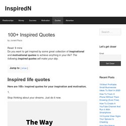 100+ Inspired Quotes