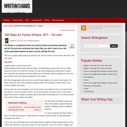 100 Sites for Fiction Writers: #17 – Tor.com
