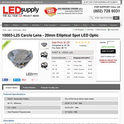 10003-L25 Carclo Lens - 20mm Elliptical Spot LED Optic