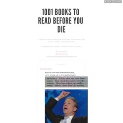 1001 Books To Read Before You Die