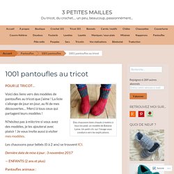 1001 pantoufles à tricoter