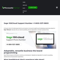 Sage 100Cloud Support Phone Number +1-8OO-537-58O5