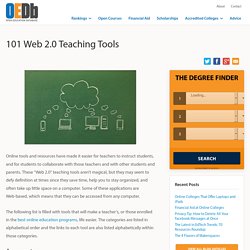 101 Web 2.0 Teaching Tools