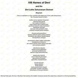 108 Names of Devi