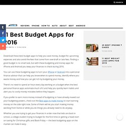 11 Best Budget Apps for 2016