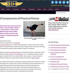 11 Components of Physical Fitness